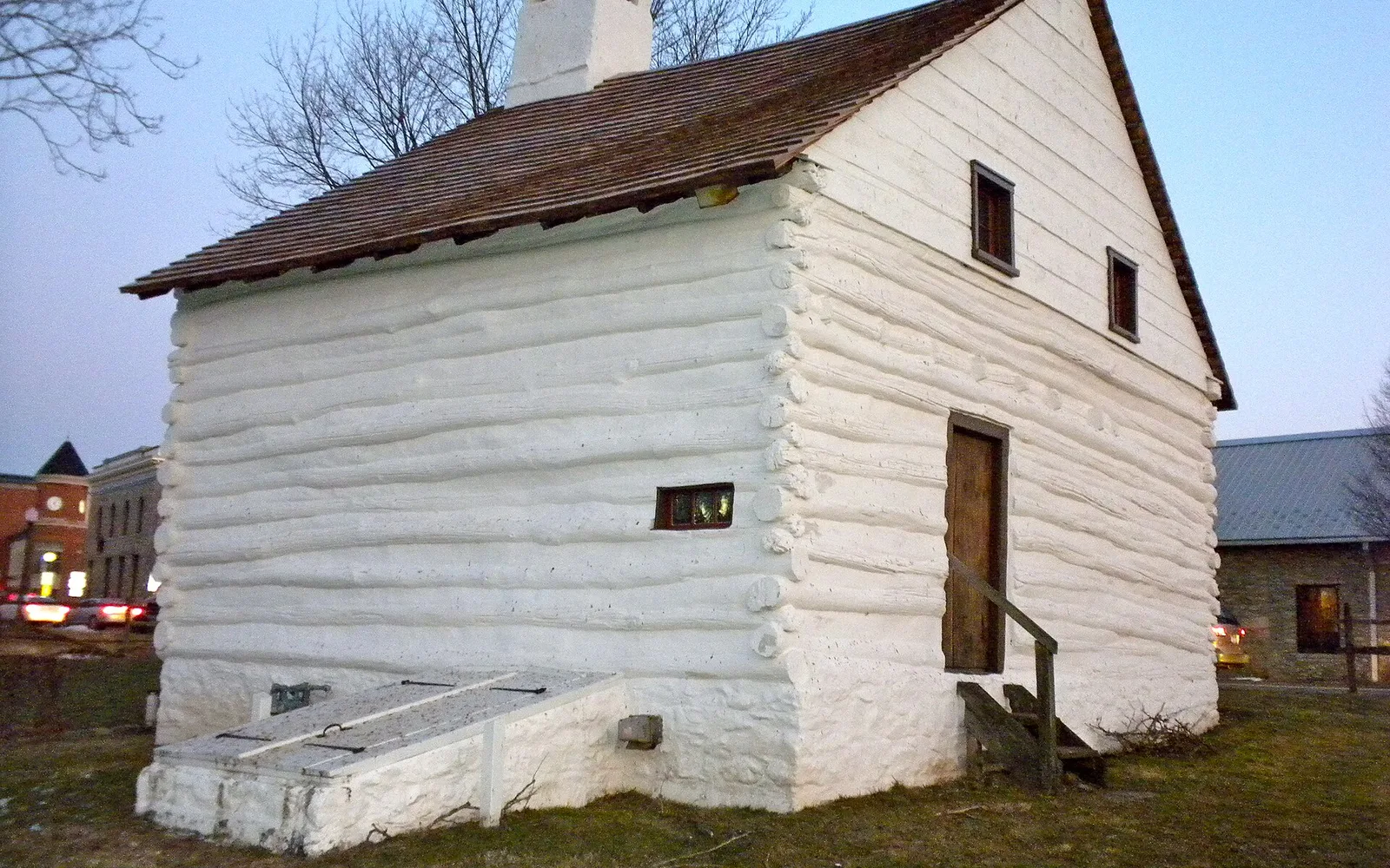 Downingtown Log House in Downingtown, Chester County, Pennsylvania.